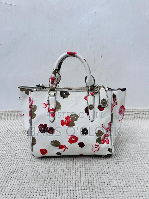 Authentic Coach Floral Print Mini Crosby Carryall Tote Handbag