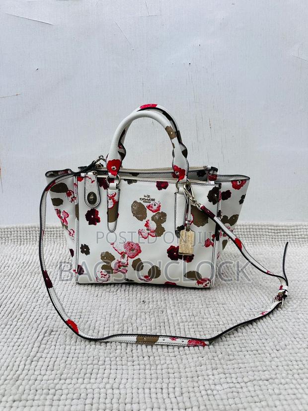 Authentic Coach Floral Print Mini Crosby Carryall Tote Handbag - thumbnail 2