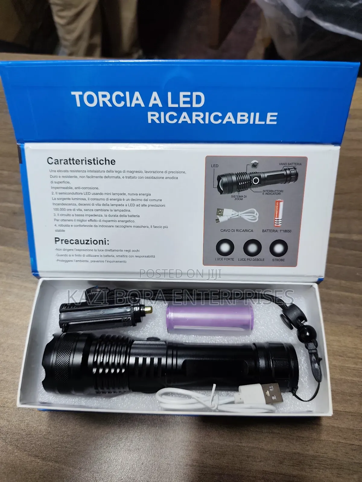 Portable Led Rechargeable Torch
