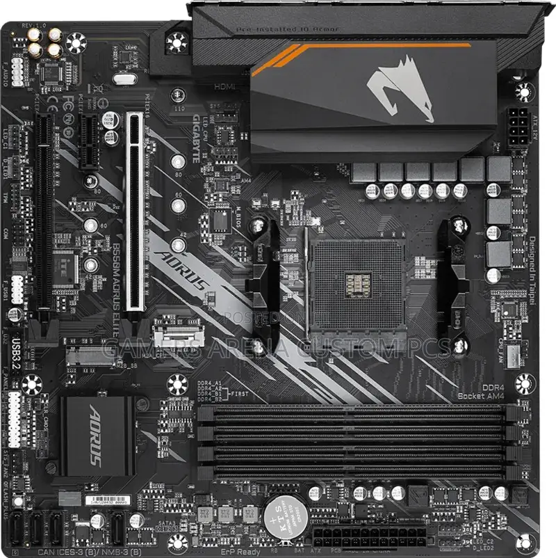 Gigabyte B550m Aorus Elite Am4 Micro-Atx Motherboard
