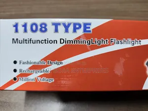Multifunction Led Rechargeable Torch With Shock