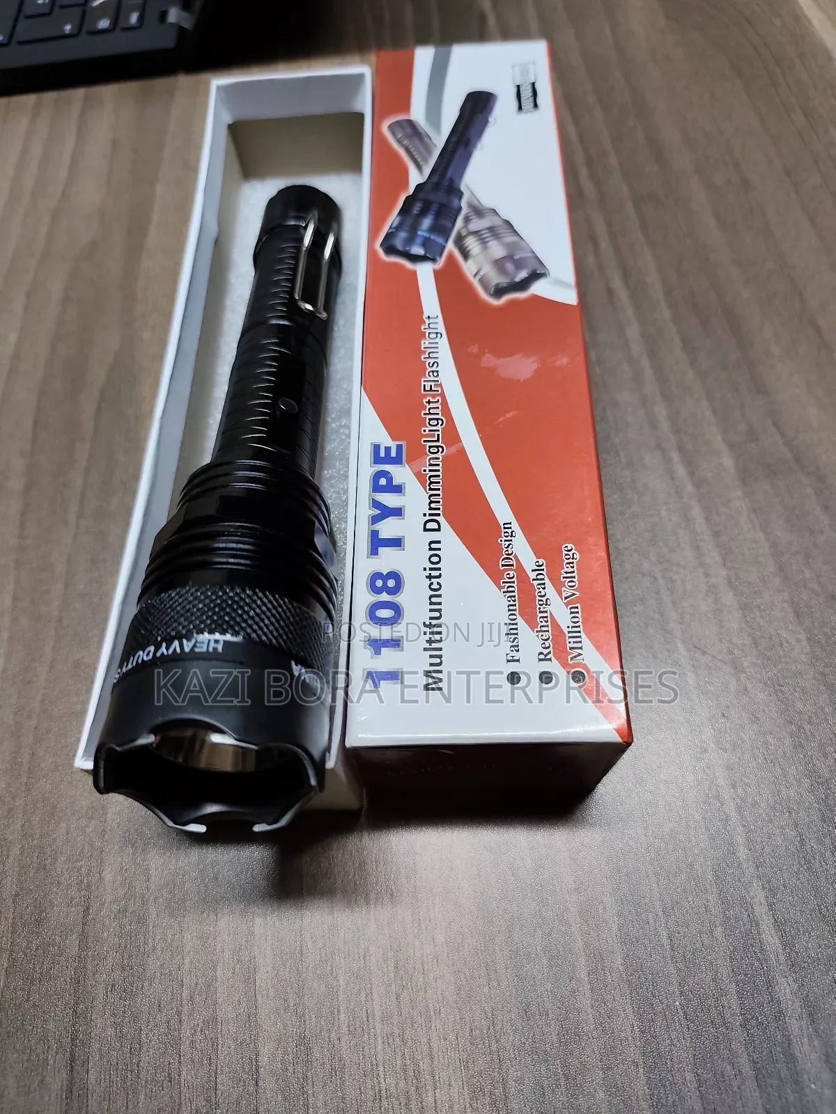 Multifunction Led Rechargeable Torch With Shock