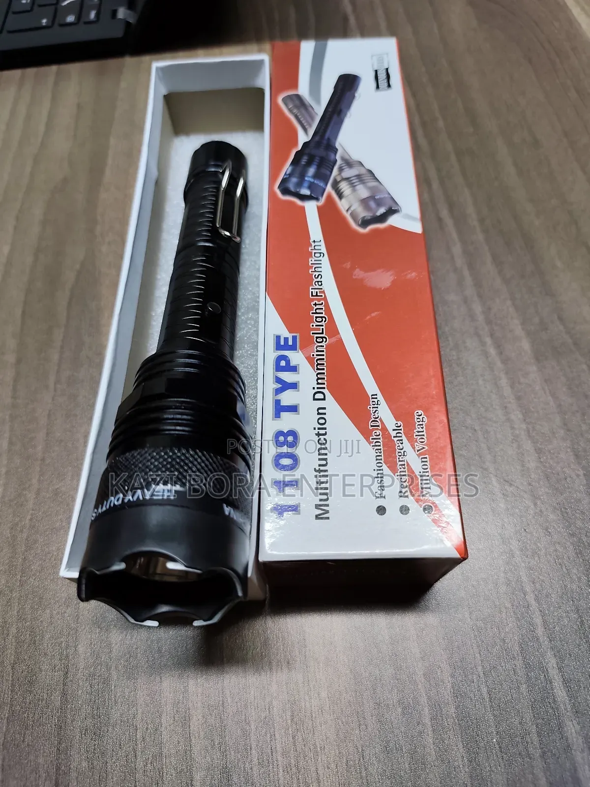 Multifunction Led Rechargeable Torch With Shock