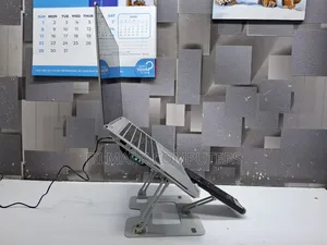 Dual Laptop And Mobile Stand, Foldable Aluminum Riser With Heat-vent