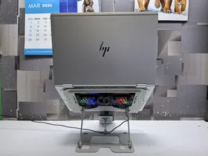 Dual Laptop And Mobile Stand, Foldable Aluminum Riser With Heat-vent
