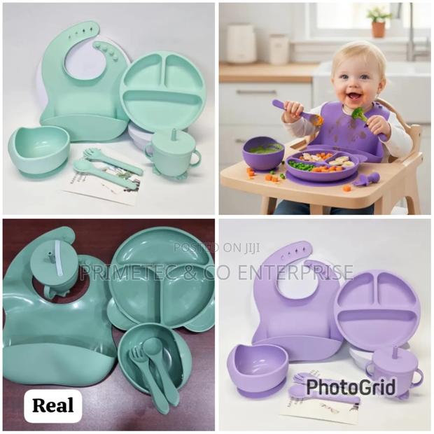6pc Silicone Baby Feeding Cutlery Set