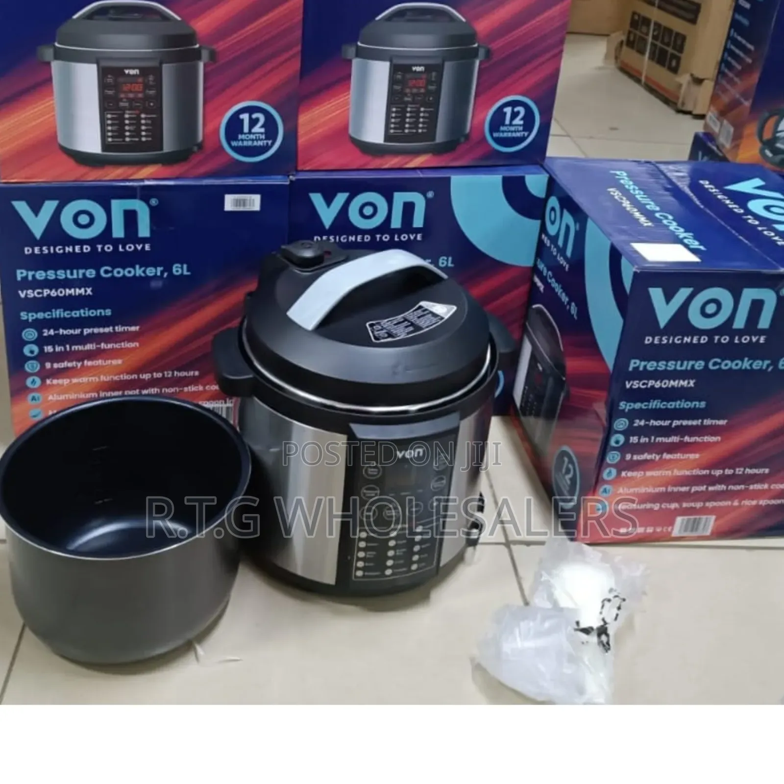 Von 6 Litres Multi-Function Pressure Cooker