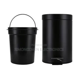8.5 Litres Black Metallic Pedal Dustbin