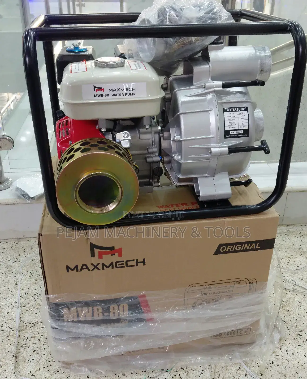 Maxmech MWB-80 3" Petrol Sewage Pump for Drainage and Construction Use