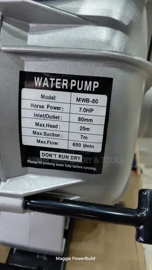 Maxmech MWB-80 3" Petrol Sewage Pump for Drainage and Construction Use