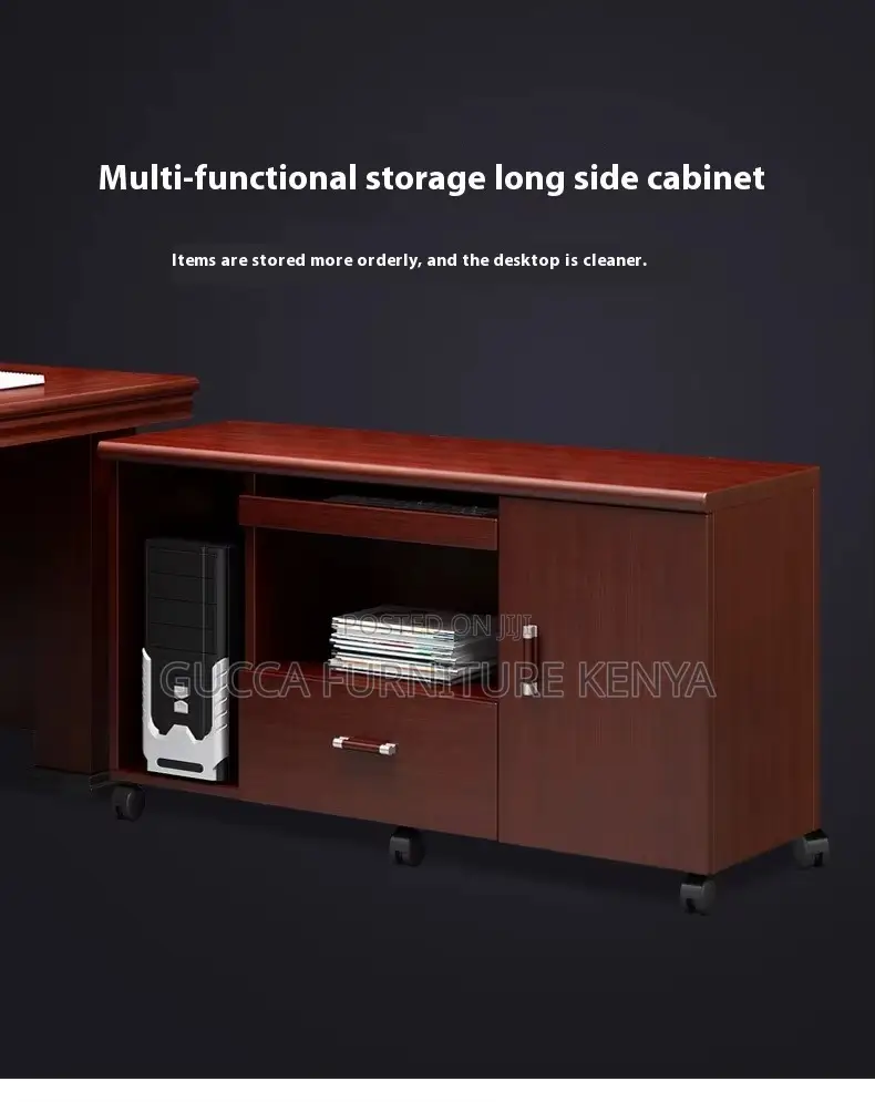 Executive President L-shaped Office Table-180cm