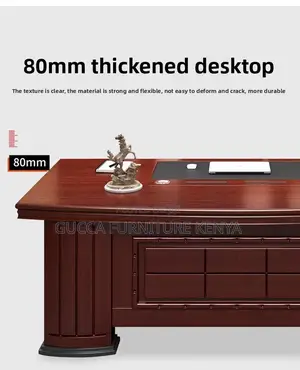 Executive President L-shaped Office Table-180cm