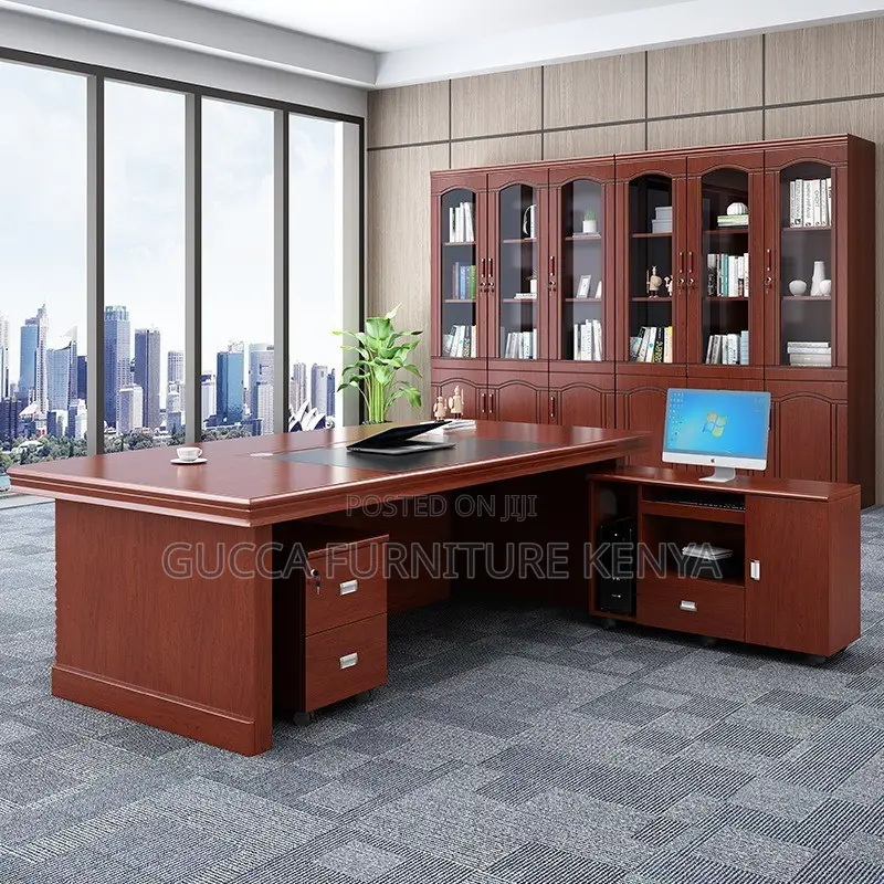 Executive President L-shaped Office Table-180cm