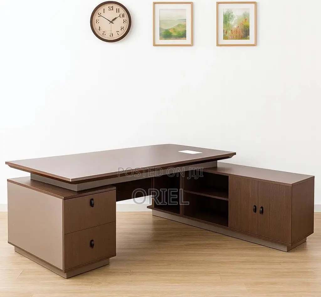 2.4-Meter L-Shaped Executive Office Desk : 2400mm Executive Office Des