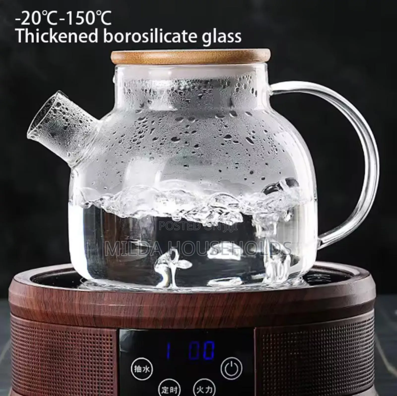 *Heat-Resistance Glass Teapot