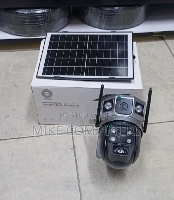 V380 Wireless Solar Security Cameras Waterproof Dual Lens Solar Camera