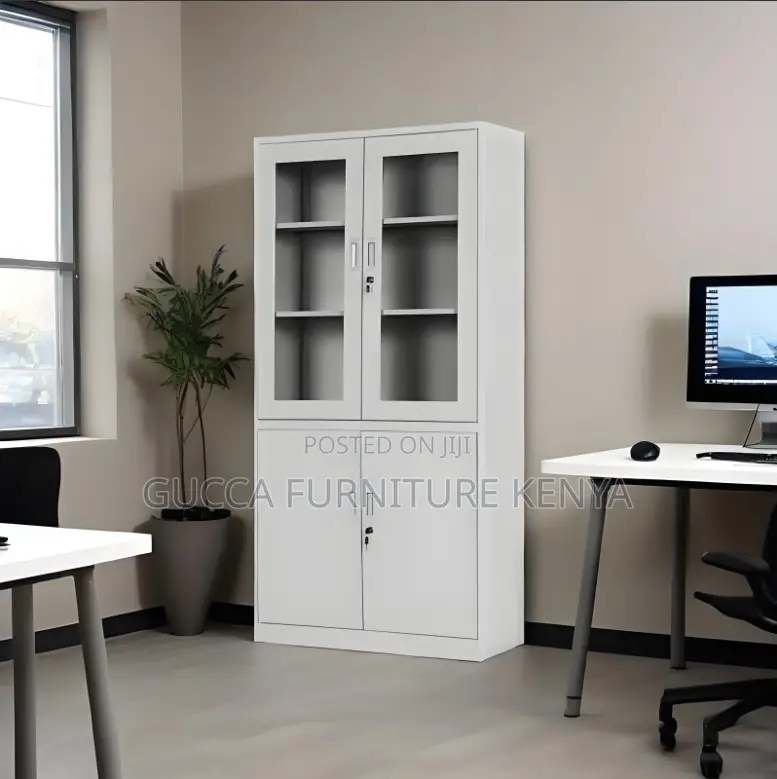 Glass Door's Steel Office Filling Cabinet