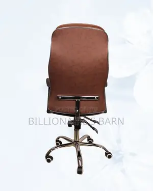 Ergonomic Executive Leather Chair - Padded Armrest Support Seating