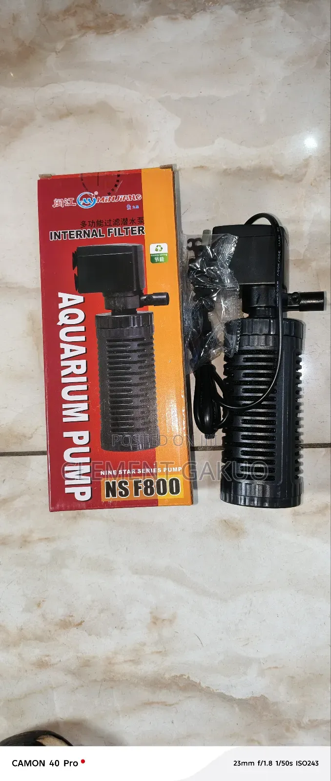 Internal Filter Pump