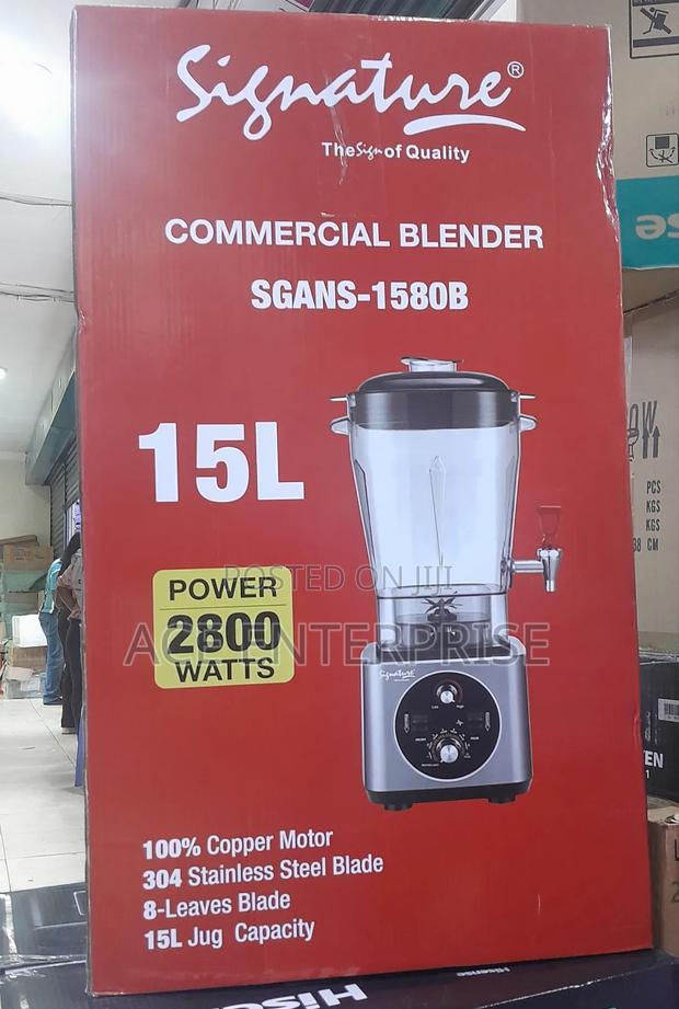 15 Litres Signature Commercial Blender - 2800watts Stainless Steel