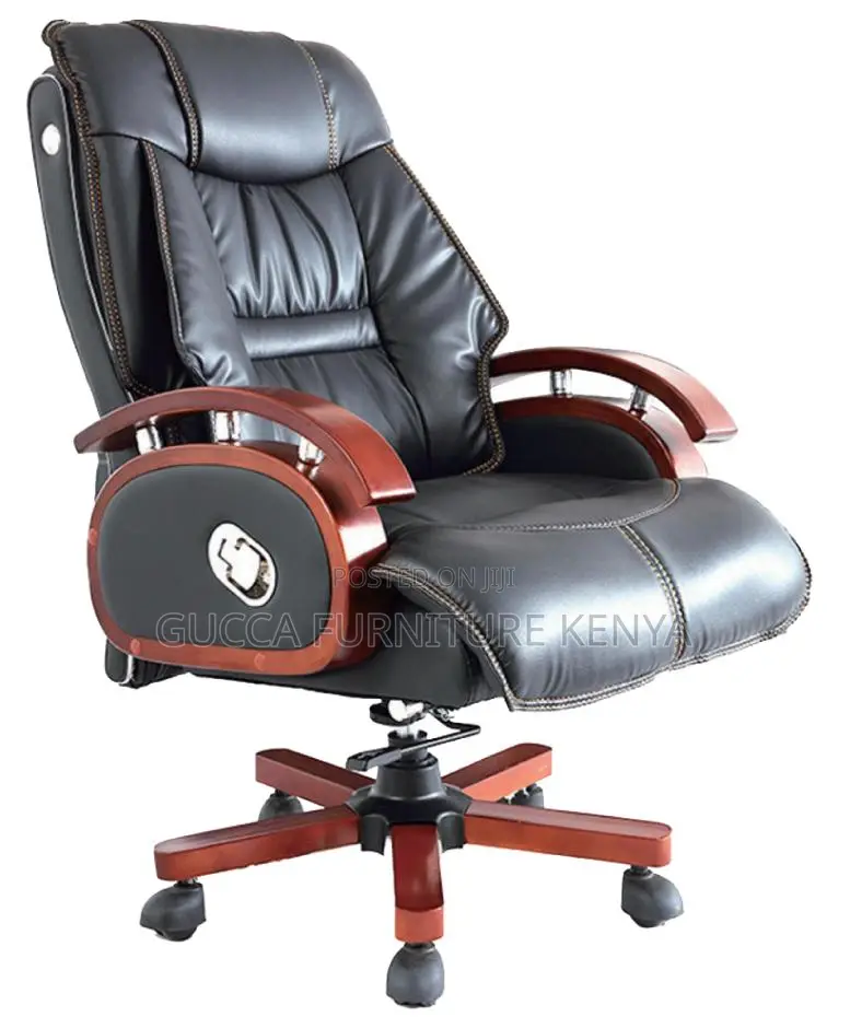 Director's Reclining Leather Executive Office Seat