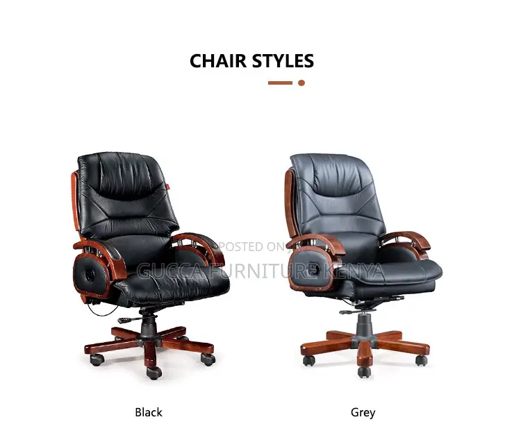 Director's Reclining Leather Executive Office Seat