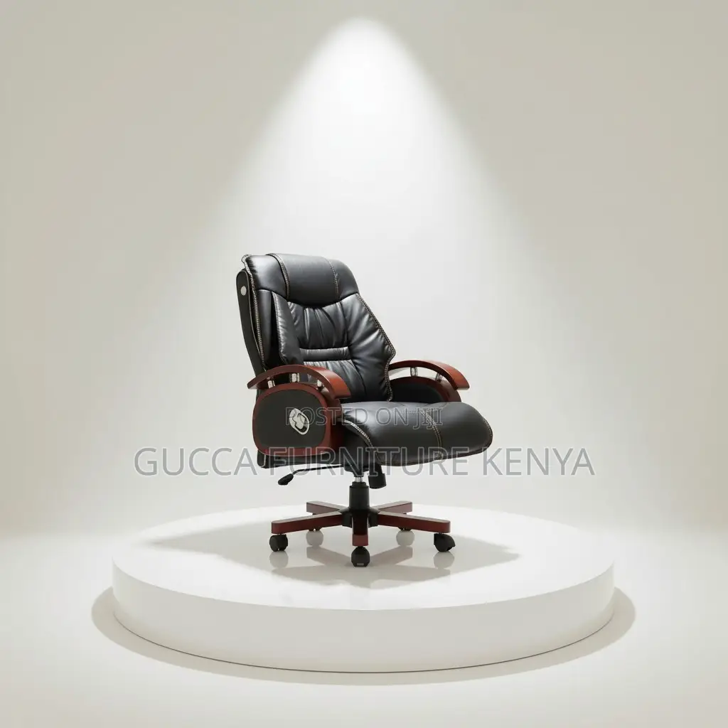 Director's Reclining Leather Executive Office Seat