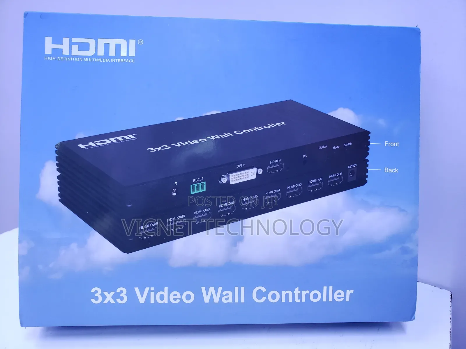 Display Hdmi 3 × 3 Video Wall Controller
