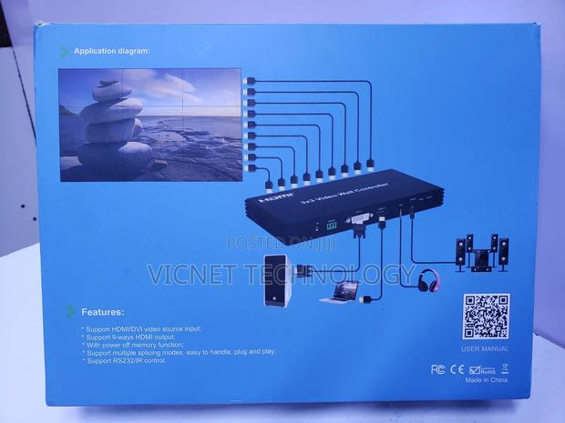 Display Hdmi 3 × 3 Video Wall Controller - thumbnail 2