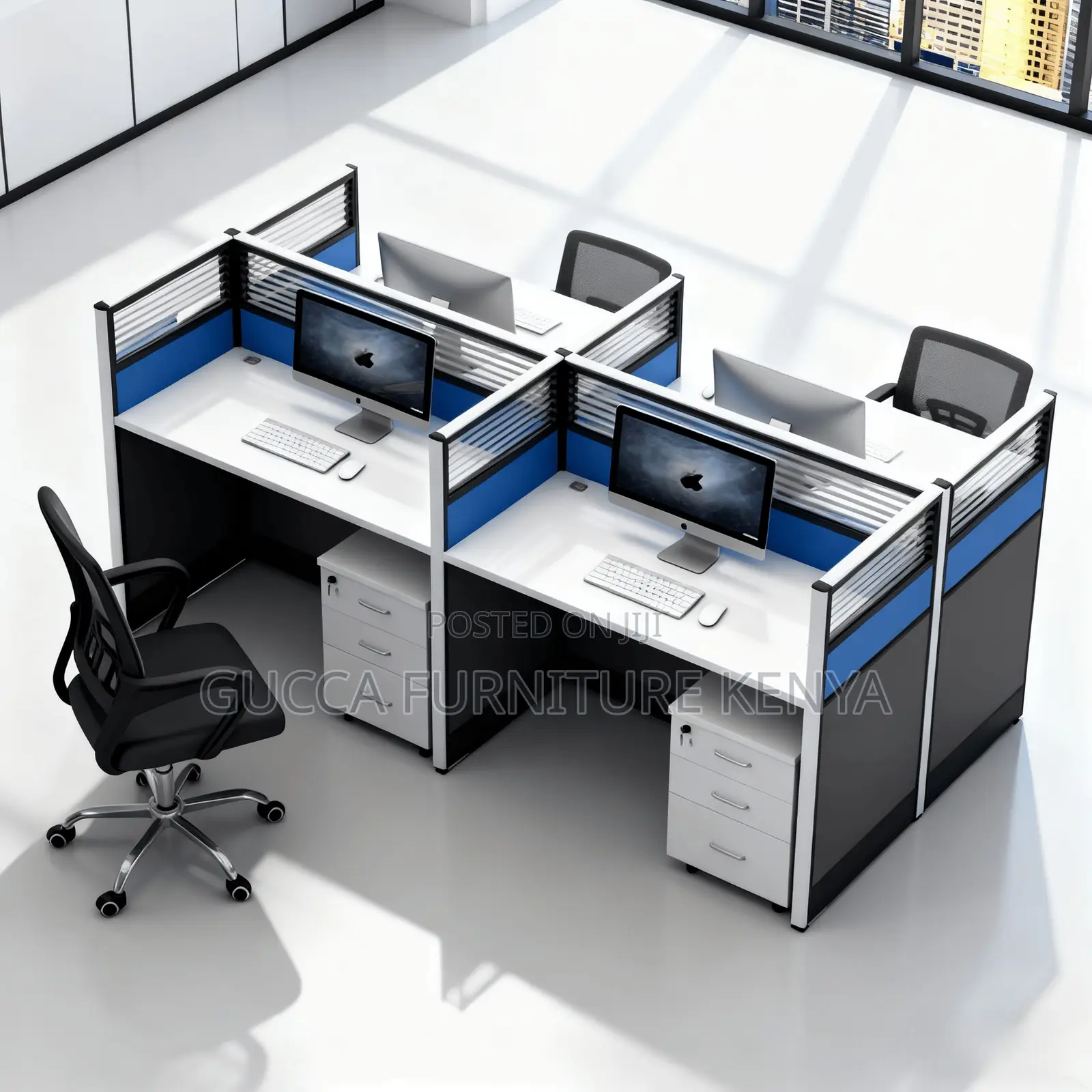 4-way Office Modular Office Workstation