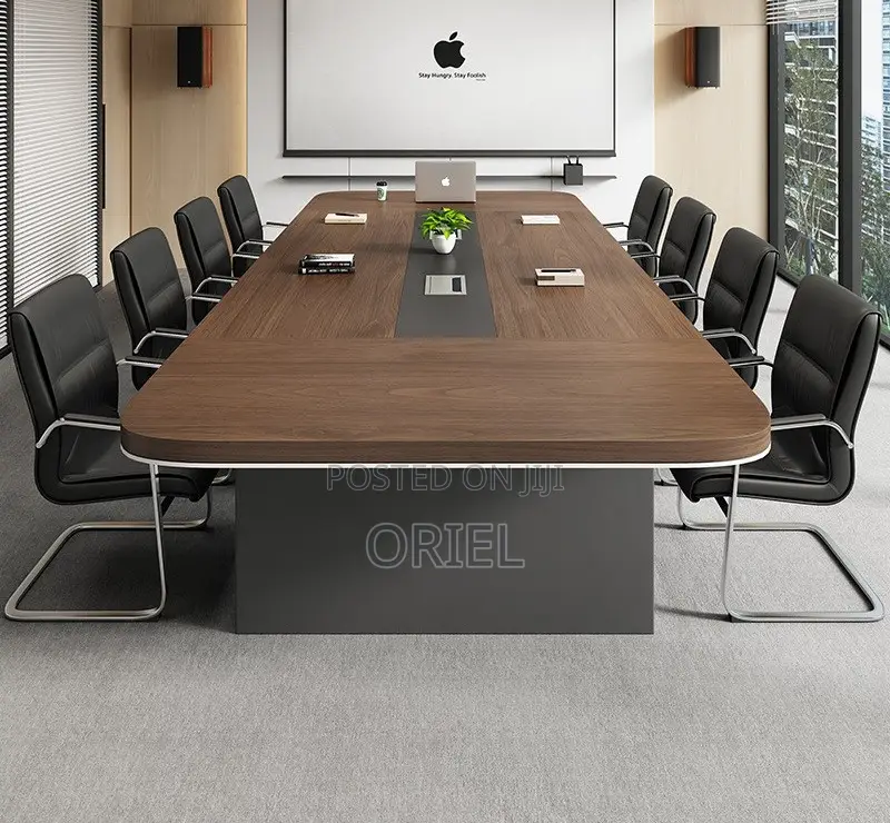 Office Conference Room Table : 2400mm Boardroom Table