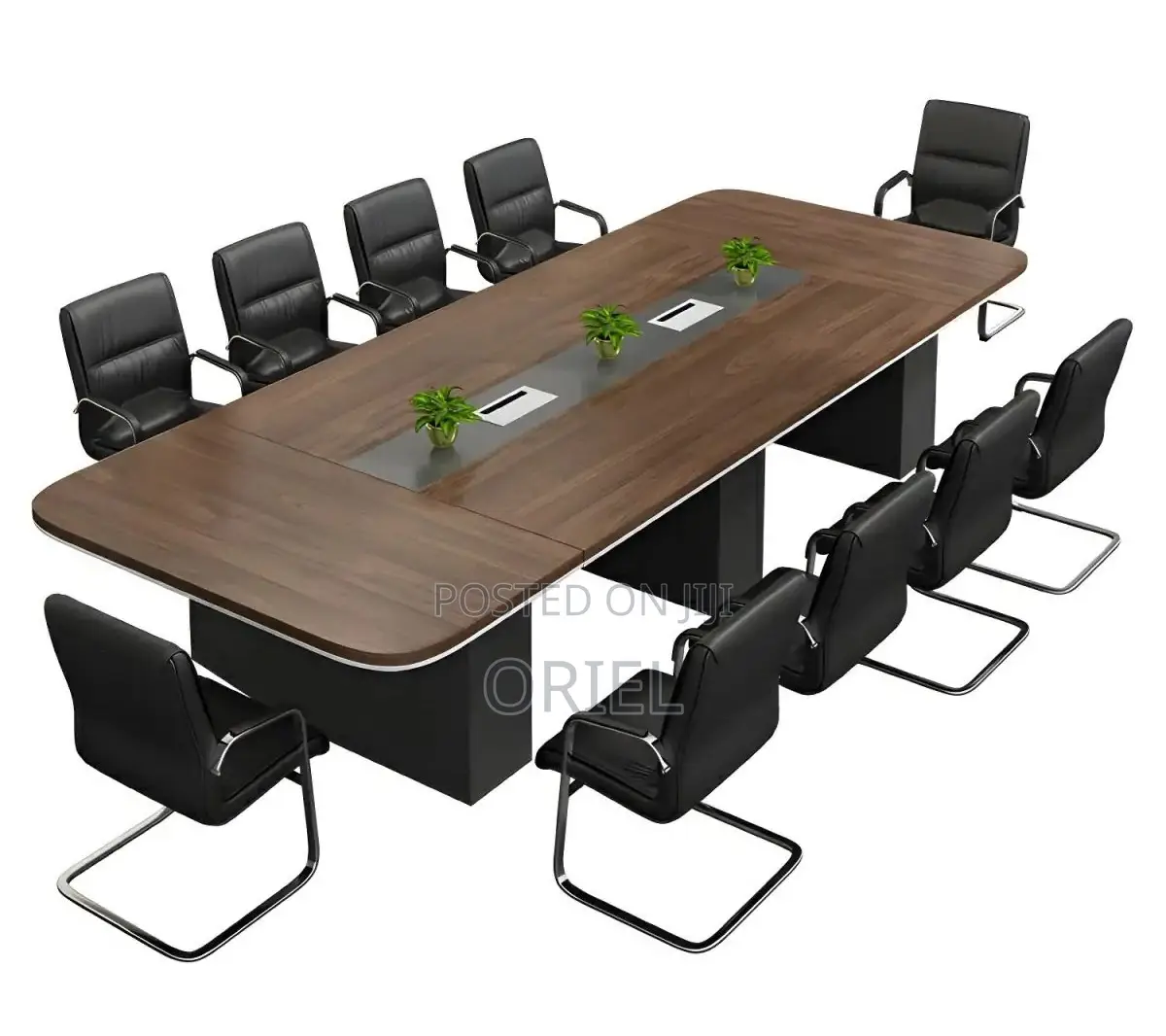 Office Conference Room Table : 2400mm Boardroom Table