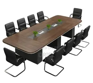 Office Conference Room Table : 2400mm Boardroom Table