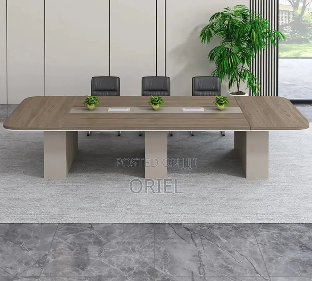 Office Conference Room Table : 2400mm Boardroom Table