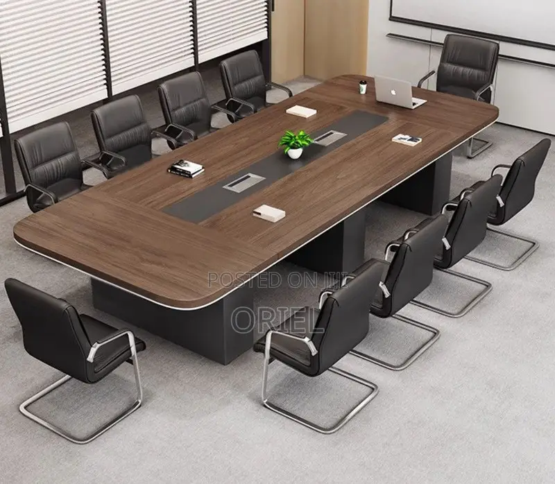 Office Conference Room Table : 2400mm Boardroom Table