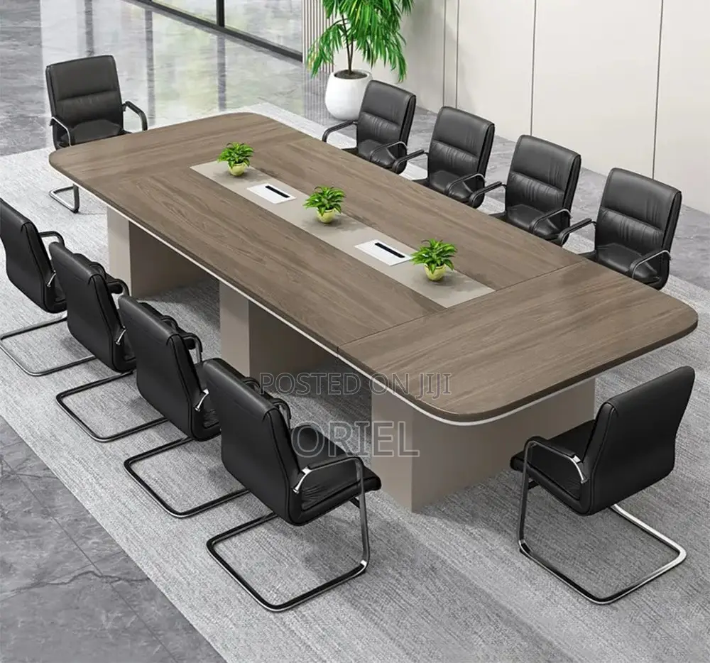 Office Conference Room Table : 2400mm Boardroom Table
