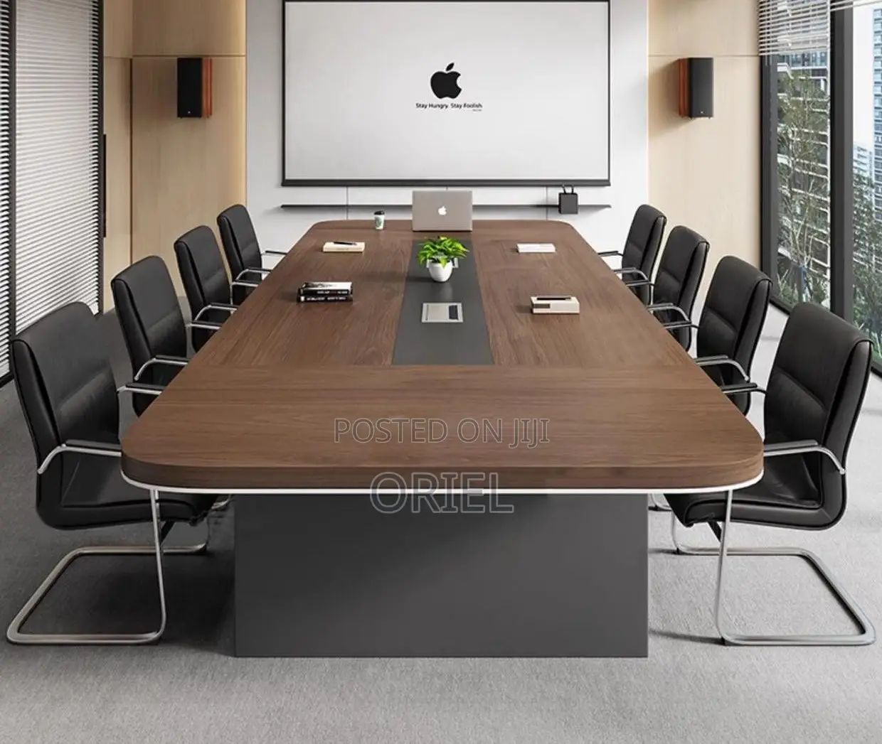 Office Conference Room Table : 2400mm Boardroom Table