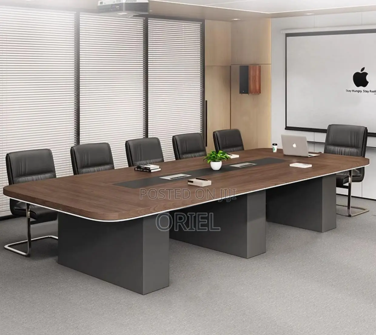 Office Conference Room Table : 2400mm Boardroom Table