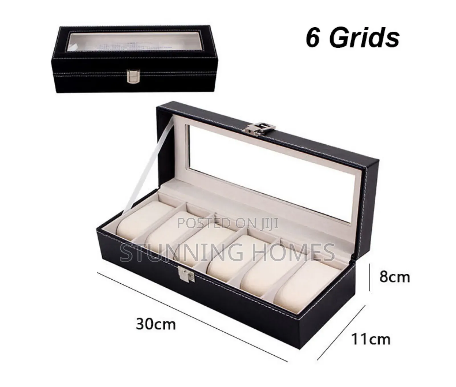 6 Grid Watches Organizer Box