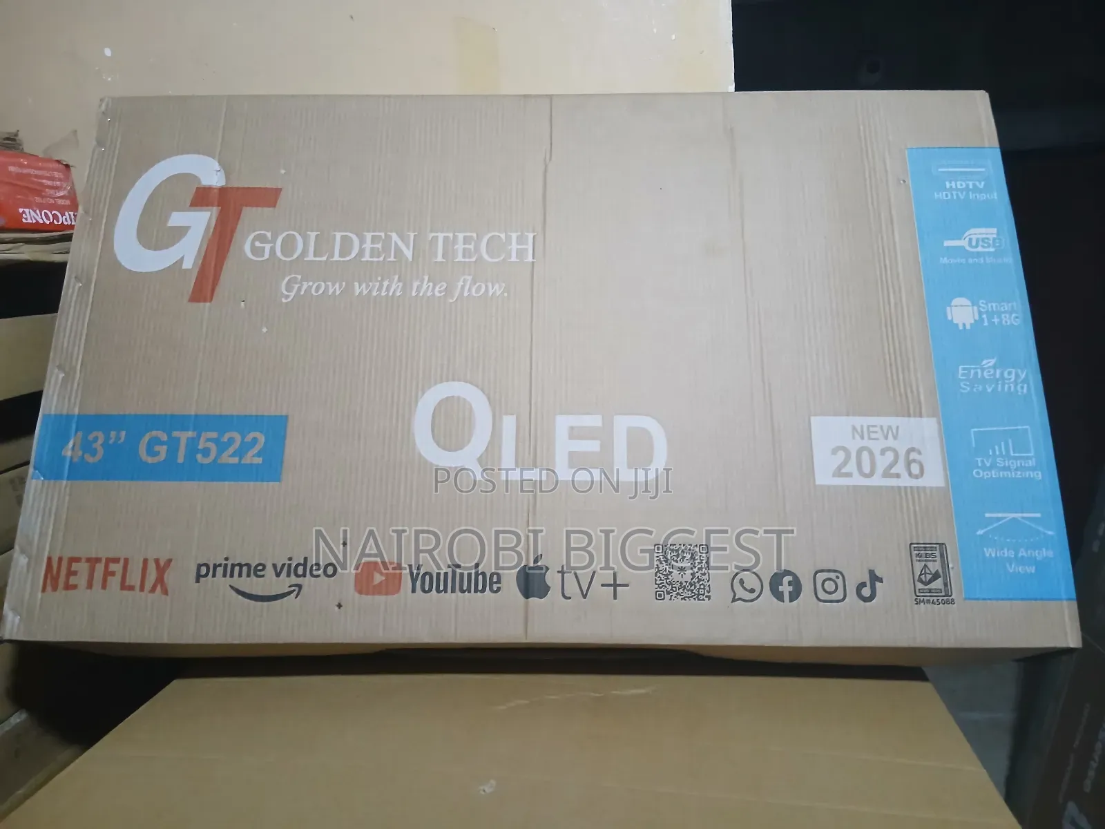Golden Tech 43" Smart Qled Frameless Television