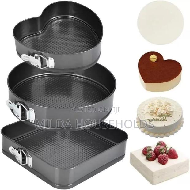 *3pcs Cake Moulds/Baking Tins