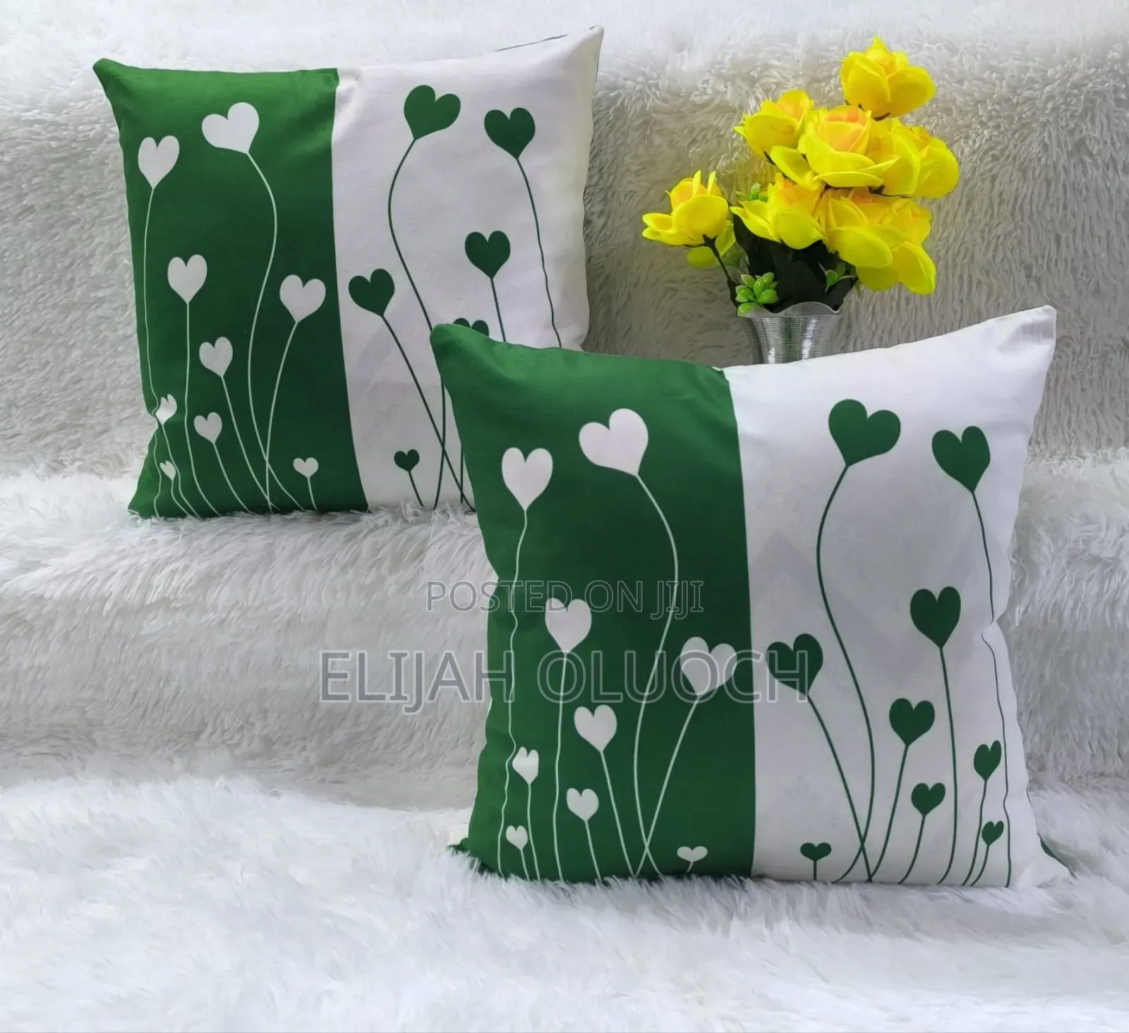 Flowered Themed Pillow
Cover
