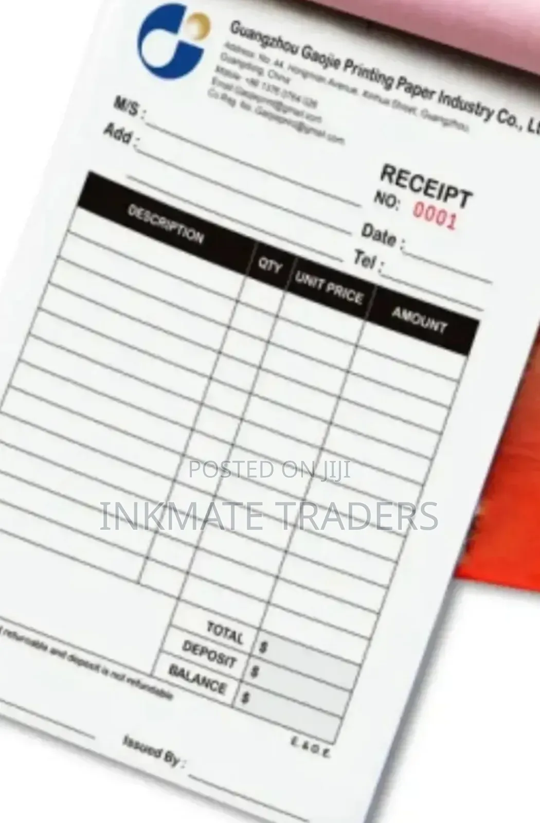 A5 Receipt Book Offer
