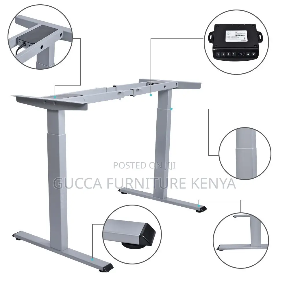 1200mm White Motorized Electric Office Desk