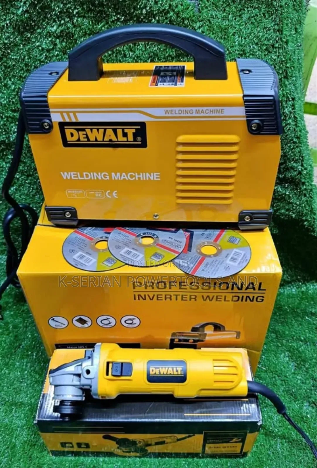 Dewalt Grinder "4",500amps Welding Machine 3 Discs Combo/Welding Combo