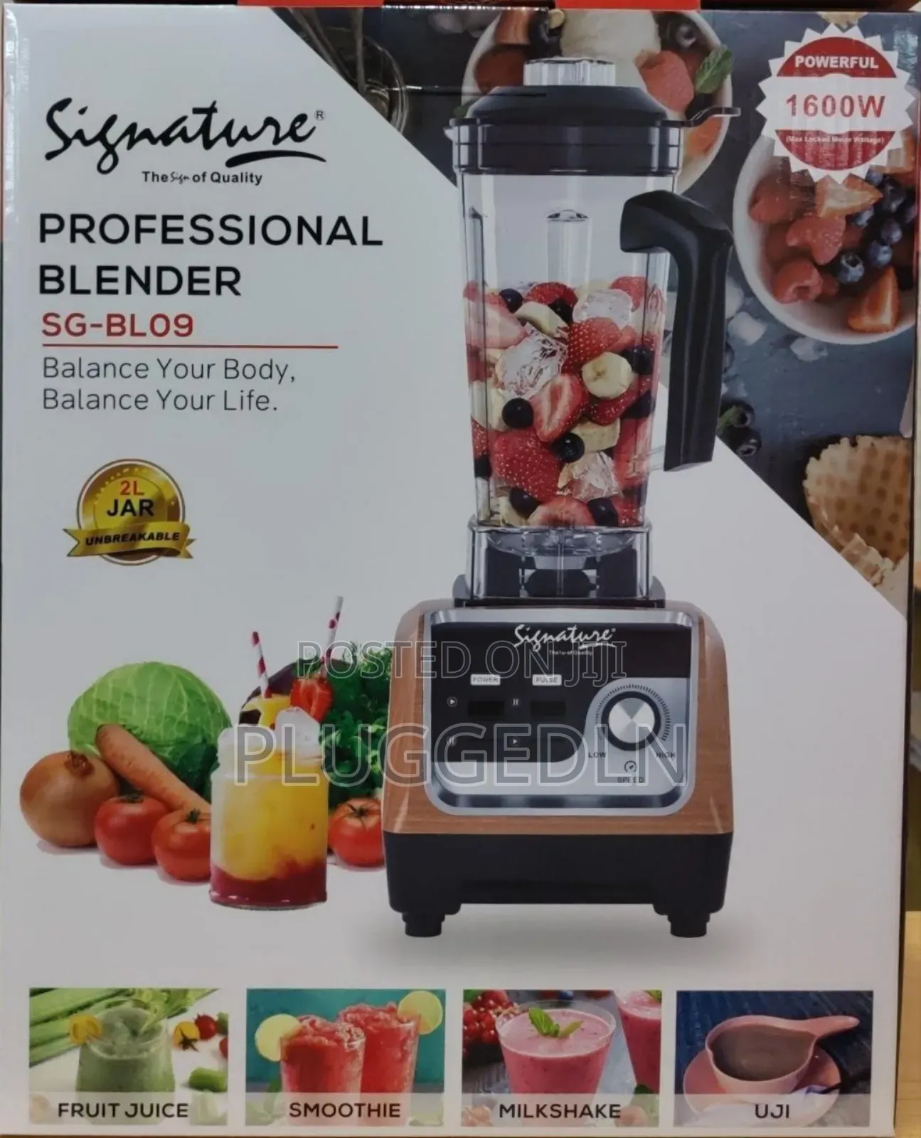 Signature 1600w (Sg-Bl-09) 
Commercial Blender With 2.0 LTR Jar