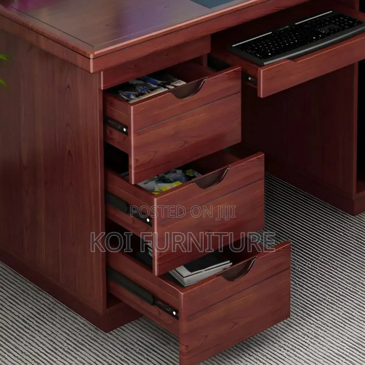 Office Desk; 1200mm Mahogany Executive Desk