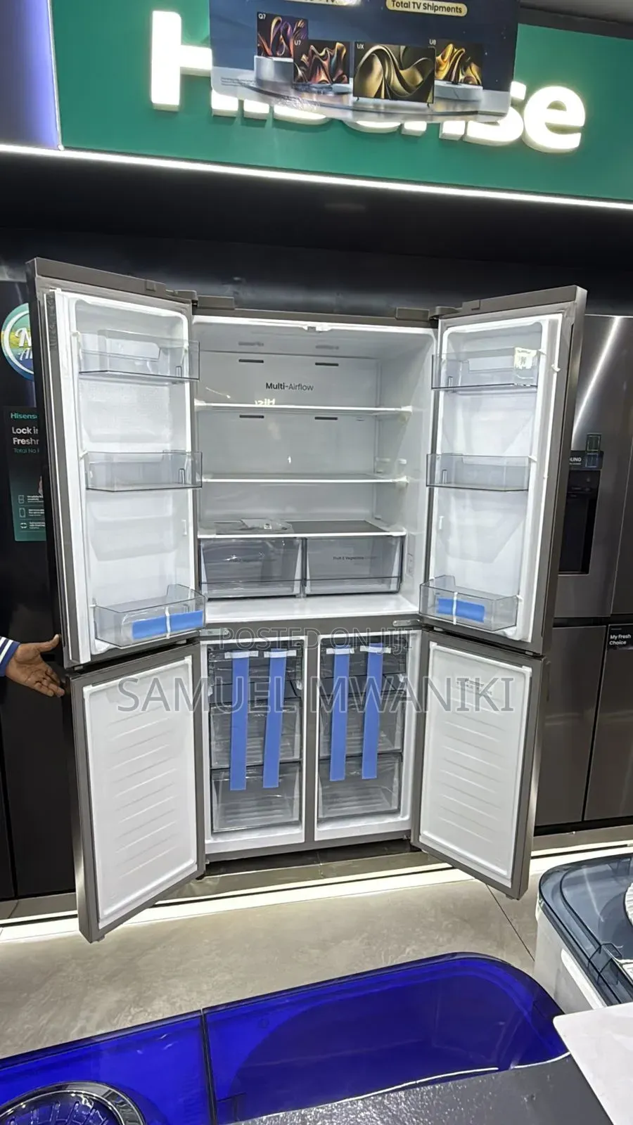 Hisense 470 Liters French Four Door Fridge No Frost Latest Model