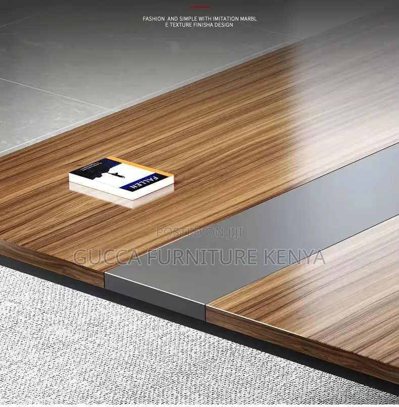 2.4 Meters Office Conference Table With Iron Legs