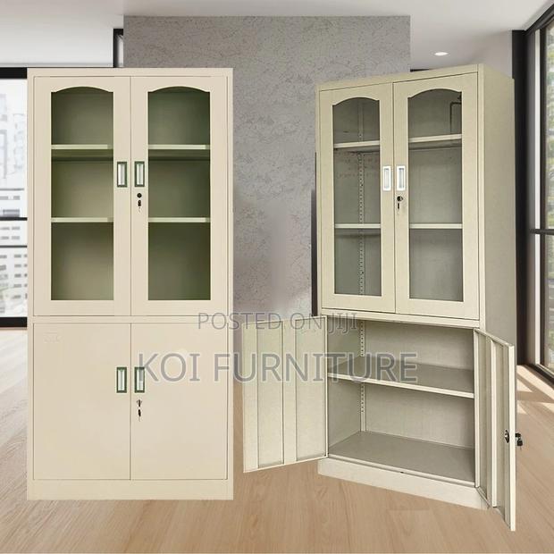 Office Cabinet; Steel Gray Office Cabinet for Filing